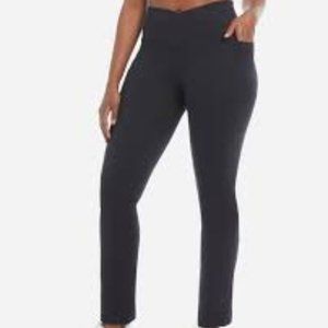 Cross Waist Flare Leggings